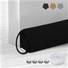 Chingcoo Paraspifferi per Porta, 92 cm Nero Paravento, Paraspifferi Appesantito per Porte e Finestre, Triangolare Antivento per Porta e Finestra, Protezione dal Rumore e dal Freddo