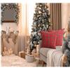 Russo Tessuti Coppia Federe Cuscini Decorativo Divano Home Living Scozzese Tartan Rosso Natale