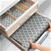 FJNATINH Tappetino per cassetti, 45 x 300 cm, antiscivolo, per cassetti, impermeabile, non adesivo, per mobili da cucina, rivestimento dei cassetti (lanterne grigie)