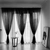 BOYOUTH - Tende in voile tinta unita, con tasca per finestra, per camera da letto, soggiorno, hotel, 1 pannello, 100 x 200 cm