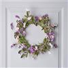 Lights4fun Ghirlanda Primaverile da 45 cm con Fogliame Artificiale e Fiori Decorazione di Primavera Pasqua per Porta d'Ingresso Decorazione da Tavolo per Interni