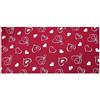 Russo Tessuti Telo Arredo Multiuso Grand Foulard Copritutto Copridivano Letto Paris Cuori Love-Bordeaux