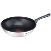 Tefal Daily Cook - Padella Antiaderente in Acciaio Inox Wok 28 cm Acciaio Inox