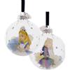 Widdop and Co Disney 100 - Christmas Glass Bauble - Alice in Wonderland