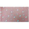 Russo Tessuti Telo Arredo Multiuso Grand Foulard Copritutto Copridivano Letto Paris Cuori Love-Rosa Cipria