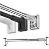 Generic Bastoni Tende a Pressione Regolabile 40-300 cm Bastone Tende Doccia in Acciaio Inox Asta Telescopico Estensibile Senza Forare per Bagno Armadio Garderobe(Silver,(82-118)210-300cm)