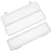 PH PandaHall 2pz Portapennelli in Plastica, 2 Stili Scatola Porta per Pennelli con Fibbia Contenitori per Penne ad Acquerello Lunga per Strumenti di Disegno Matite Penne Pastelli