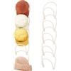 Naapesi 10 Pezzi Porta Cappelli, Muro Porta Cappelli Organizzatore, Ganci Appendiabiti per Hat da Baseball, Hat Storage Rack Cap per Cravatte, Hat, Sciarpe, Montaggio Super Facile, Bianco 16 * 14 cm