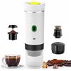 NCONCO Macchina per caffè espresso portatile da viaggio, macchina da caffè elettrica per auto, 12 V, autoriscaldante con USB C, per auto e casa, macchina da caffè 3 in 1 (bianco)