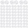 TOAOB THE ONE AND ONLY BABY TOAOB 120 set Bottoni Automatici Cucito in Plastica 12mm Grandi Invisibile Bottoni per Cucire Fai de Te Vestiti Giacche Jeans Braccialetti Borse