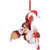 Nemesis Now Gremlins Gizmo - Decorazione da appendere con canna di caramella, 10,5 cm, in resina, con licenza ufficiale Gremlins, decorazione natalizia Gremlins, in resina dipinta a mano