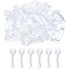QUARKZMAN 100pz Durevole Plastica Alligatore Clip, 1,54 Trasparente Forma U Camicia Clip Molletta per Piegatura Cravatte, Pantaloni, Calzini, Coperchio