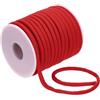 PATIKIL Cordino Elastico In Nylon Piatto, 20 M 5 Mm Cordone Elastico In Spandex Per Cucire Abbigliamento Lacci Per Capelli Stringhe Fai Da Te, Rosso