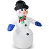 MONZANA® Pupazzo di Neve Gonfiabile XXL 240cm Luci LED Decorazione Natalizia Giardino Addobbi Natale Esterni Interni