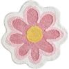 MOTUZP Tappetino da bagno carino tappeto margherita tappeto antiscivolo a forma di fiore morbido soffice tappeto floreale rotondo tappetino per pavimento per camera da letto cucina bagno (A)