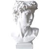 Starnearby Statua David Vaso in Resina - Testa Greca Portapenne Scultura Decorativa - Porta Pennelli Trucco Artigianato Portaoggetti Decorazione
