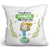 Mugffins Cuscino Cognata -Famiglia Mondo -Idee Regali Divertenti per Decorazione - -: Rivestimento e Imbottitura (40x40 cm). Tatto Cotone