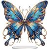 JOZMMZEOOA Farfalla Diamond Painting Kit Completo,Acrilico Pittura Diamante Tridimensionale 5D Diamante Painting di Ornamenti da Tavolo Pittura a Diamond DIY con Numeri,per Casa Decorazionee (Blu)