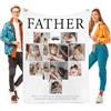 MOSGDBV Coperta Personalizzata Con Foto - Plaid Personalizzato Morbido E Di Lana Per Famiglia, Il Tuo Con Foto Testo, Coperta Personalizzata Per Genitori O Nonni, Regalo Per Casa E Regali Natalizi