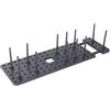 VALINK Organizer per cassetti da cucina con fondo antiscivolo e 12 pioli, armadio da cucina espandibile, ripiano e vassoio organizer per cassetti