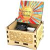 Micteney Carillon musicale in legno con scritta You are My Sunshine, 18 note, con incisione a laser, idea regalo per mamma, nonna, figlia (You are My Sunshine)