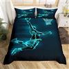 Homemissing Set di Biancheria da Letto Basket Giochi Sportivi Parure Letto 140x200cm Regalo per Amanti Set Urban 2 Pezzi Chiusura a Zip, Multicolore 11