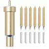 Keboyoe 6 Lama Taglio Profondo Ricambio Lame Punta Fine Deep Point Blade 30/45/60 | con Alloggiamento, Gradi Lama Punta Profonda Compatibile con Cricut Maker 3, Explore Air One, Air 2, Air 3