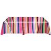 Qikam Coperta in Stile Messicano, 150 x 200 cm, tovaglia Messicana con Nappa, Motivo Arcobaleno, Striscia di Cotone, Scialle, Coperta di Carnevale, tovaglia per Decorazioni per Feste di Nozze