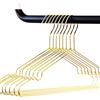 rod & knot - Grucce appendiabiti in metallo resistente, 8 pezzi, colore: oro gold