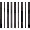 CWOQOCW 10 specchi in plastica, piastrelle acriliche a strisce lunghe, a specchio, mosaico, adesivi da parete, per casa, soggiorno, camera da letto, decorazione (nero)