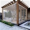 ZHUOZ1T Tenda a Rullo Trasparente,Tapparella Avvolgibile per Esterni Pergola,Tende PVC Antivento Antipolvere Antipioggia,per Giardino,Balcone,Porta del Patio,Larghezza x Altezza (130x160cm)