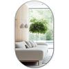 Tulup Grande specchio ovale moderno per bagno camera da letto 58x100 cm