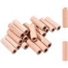 NBEADS 20pz Cilindri di Blocchi Artigianali in Legno, 5x1.5cm Bastoncini Rotondi in Legno Non Finiti Bastoncini per Colonna Intagliati da Costruzione per Artigianato Pittura Decorazioni, Foro: 8mm