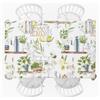 HOME ZEN HOUSEHOLD LINEN Tovaglia ART Jessica in Tessuto Panama soffice e morbido al tatto allo stesso tempo super resistente e aderente al tavolo, 50% Cotone 50% Poliestere, Stampe Digitali moderne (limoni, 130x170)