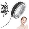 Funngy Stainless Steel Ball Chain, Catena a Sfere 2mm Nero Elettroplaccato Rotolo Perline Roller Chains con 20 Connettori Abbinati per DIY Creazione di Gioielli, Portachiavi e Progetti Fai da Te