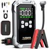 YUSMAN Avviatore Batteria Auto - 9000A, Booster Avviatore Batteria Auto con Compressore 160PSI (per Motori 12V ALL GAS e 12.0L DIESEL),5 V/3A, Jump Starter Doppia USB, Torcia a LED, Display LCD