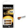 Duracell 60 Batterie Duracell 312 EasyTab Pr41 per Apparecchi Acustici