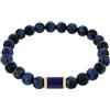 amor - Bracciale da Uomo in Acciaio inox - Dorato - con Occhio di Tigre - AMR-B0062