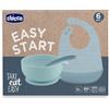 CHICCO (ARTSANA SpA) chicco easy start set pappa silicone azzurro 6m+