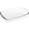 Gerlach 1760 - Pirofila da forno in vetro borosilicato resistente al calore, rettangolare, 32,5 x 20 cm, per forno, congelatore