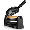 Arendo - Piastra per waffle belga - 1000 Watt - Macchina per waffle - Rivestimento antiaderente - Termostato - Protezione contro il surriscaldamento - Senza BPA