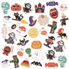 SANNIX 60 spille smaltate per Halloween, assortite, a forma di zucca, fantasma, pipistrello, ragno, scheletro, per vestiti, borse, cappelli, accessori, 30 stili