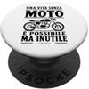 LUMOMIX Regalo Motociclista Uomo Divertente Una Vita Senza Moto PopSockets PopGrip Adesivo