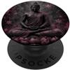 Buddha Designs by Kajiro Buddha invernale fiore di loto - fiocchi di neve - buddismo buddista PopSockets PopGrip Adesivo