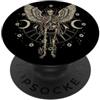 Fairy Grunge Fairycore Clothing Farfalla Grunge Fairycore Estetica Luna Moth (arte sul retro) PopSockets PopGrip Adesivo