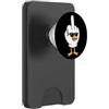 Rude Birds Middle Finger Flip Off Gabbiano dito medio adulto umorismo divertente flip off (SUL RETRO) PopSockets PopWallet per MagSafe