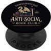 Goth Book Club Apparel Fantasy Reader Dragon Bookish Introverso Night Mood PopSockets PopGrip Adesivo