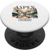 Aspen Colorado USA Outdoor Vintage Aspen PopSockets PopGrip Adesivo