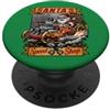 Jeff Hobrath Hotrod Santa Speedshop Polo Nord Garage Natale PopSockets PopGrip Adesivo