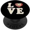 Funny Accordion Player Merch with Polka LOVE Spelled Out Fisarmonica a cuore PopSockets PopGrip Adesivo